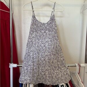 Hollister Purple and White Floral Dress